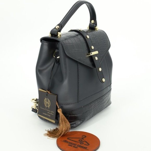 HOUSE OF HARLOW 1960 Leather Crystal Stud Backpack‎ main image 2